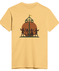 Midsommar tshirt med retro tryck av den klassisk dans runt midsommarstången