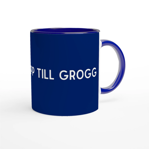 rolig mugg med text det blåser upp till grogg i panorama