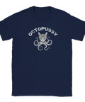 Octopussy t-shirt med roligt katt–bläckfiskmotiv i klassisk passform