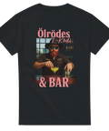 T-shirt med artisten Axwald Ölröde och texten "Ölrödes T-röd och bar"