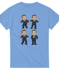 Ulf Kristersson som flaxar med armarna och rättar till slipsen på politisk satir t-shirt
