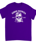 Lila t-shirt med rocklegend Eddie Meduza