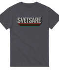 T-shirt med retrotryck SVETSARE i grått och rött – mörkgrå t-shirt