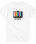 t-shirt med retro-TV och texten No Signal