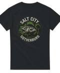 Salt City Gothenburg t-shirt med makrill i badge-design