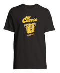 Svart t-shirt med grafiskt Say Cheese tryck i vintage-stil