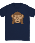 T-shirt med emojiapa som håller för ögonen – "See No Evil"-emoji