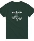 T-shirt med texten Pick Up Man och en vit pickupskiss