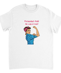 T-shirt med kvinnoikon och starkt budskap