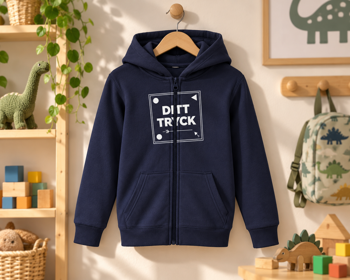 Design your own kids' zip hoodie