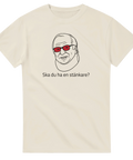 Ska du ha en stänkare t-shirt med tecknade grannen i Beck och rödglasögon 