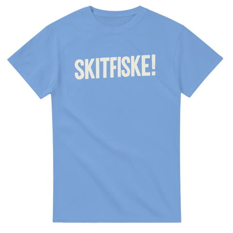 Skitfiske T-shirt ljusblå