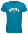 Snappy figursydd sommar herr-t-shirt i ekologisk premiumbomull med sportigt tryck