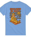 Sommaren är kort, blå t-shirt. Shirty.se