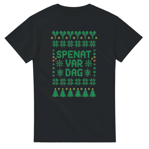 Rolig jultröja i grönt – Spenat Var Dag t-shirt