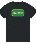 Parodi på Systembolagets logga med texten Stammis. 