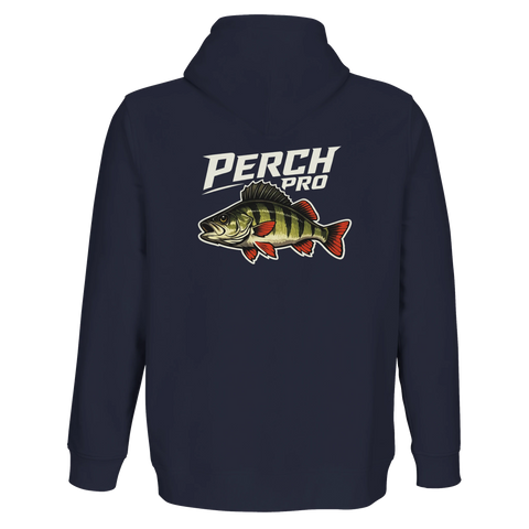 Hoodie med abborre för svenska sportfiskare
