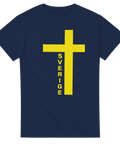 T-shirt med svenskt kors och texten Sverige i blågult