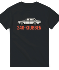 T-shirt med texten 240-Klubben och en Volvo 240-illustration