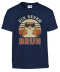 Barn T-shirt med hamster och texten Six Seven Bruh
