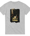 Parodit-shirt med svart katt som maffiaboss i Gudfadern-stil