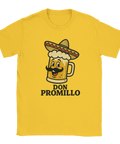 T-shirt Don Promillo med ölglas som har sombrero och mustasch