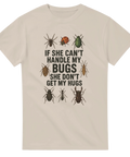 Rolig t-shirt med insektmotiv och humoristisk text