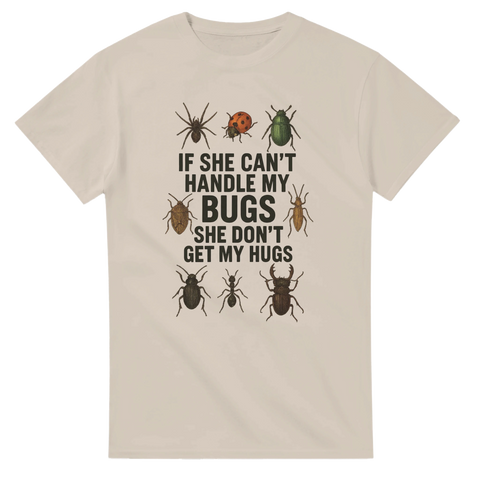 Rolig t-shirt med insektmotiv och humoristisk text