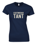 Marinblå damt-shirt med texten Legitimerad Tant