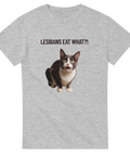 Rolig t-shirt med oväntad kattreaktion och text med attityd