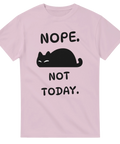 Rolig t-shirt med sovande katt och lat söndagskänsla