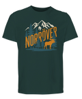 Grön T-shirt med norrlandsmotiv för outdoor