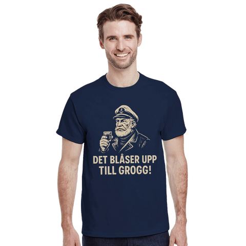 T-shirt Original - Det blåser upp till grogg! - Shirty