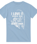 T-shirt Original – I Love It When She Bends Over - Shirty