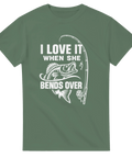 T-shirt Original – I Love It When She Bends Over - Shirty