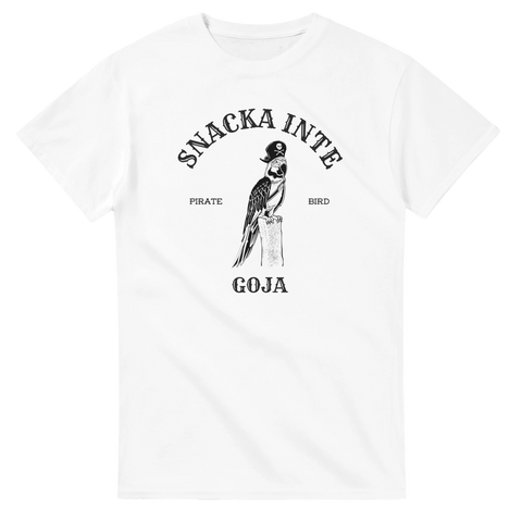 Rolig t-shirt med papegoja i pirat-skrud. 