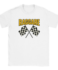 T-shirt med texten Raggare och korslagda racingflaggor