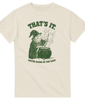 That’s It t-shirt med grodlik häxa och gryta – ljus