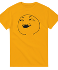 Rolig T-shirt med den ikoniska Trollface-memen – perfekt för internet-humor och retro stil.