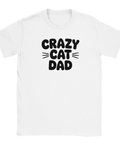 Humoristisk T-shirt med texten Crazy Cat Dad