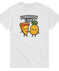 T-shirt med tecknad pizzabit och ananas – Forbidden Love Pineapple Pizza Edition