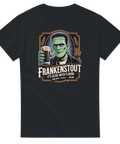Rolig t-shirt med Frankenstein och ölglas, texten Frankenstout