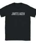 T-shirt med texten JANTELAGEN i versaler, svart