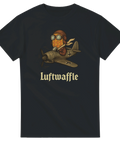T-shirt med roligt motiv Luftwaffle och våffla som pilot