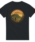 T-shirt med Ramberget i badge-design