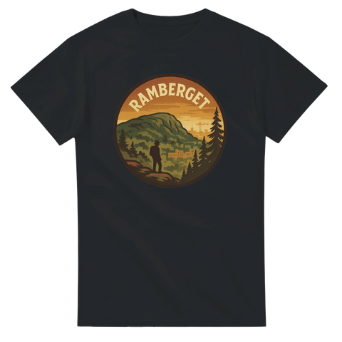 T-shirt med Ramberget i badge-design