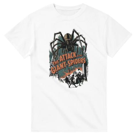 Skräck t-shirt med jättespindlar