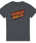 T-shirt med texten Roundkick Master i actionstil