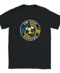 Fotbolls-VM T-shirt för supporters av Sverige med fotboll och texten VM 2026 Sverige