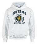 Hoodie med texten Göteborg West Coast och ett emblem med lejon